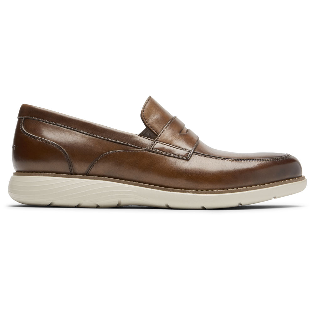 Mocassins Rockport Homem Marrom - Garett Penny - 98047CWLB